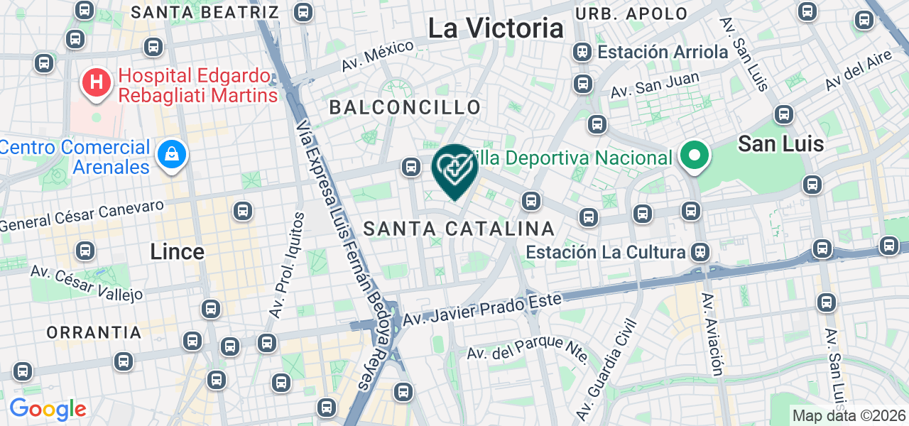 Mapa de Centro Medico Ocupacional Neovitalis