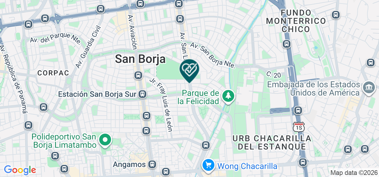 Mapa de Nubica Salud Ginecologica