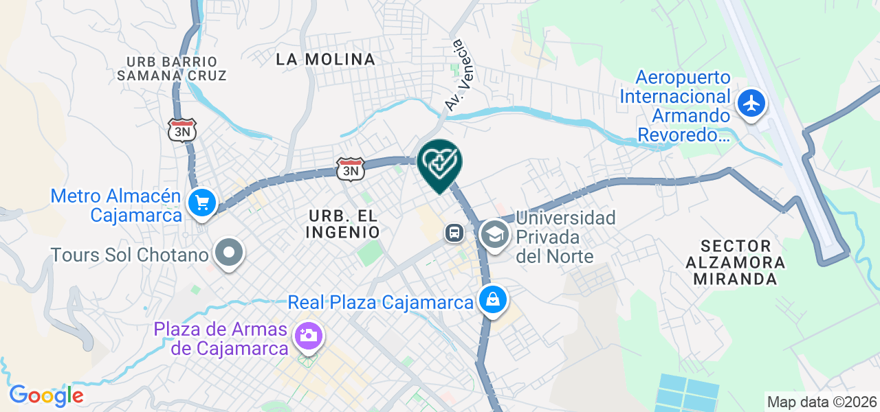 Mapa de Consultorio Dental Sanodent