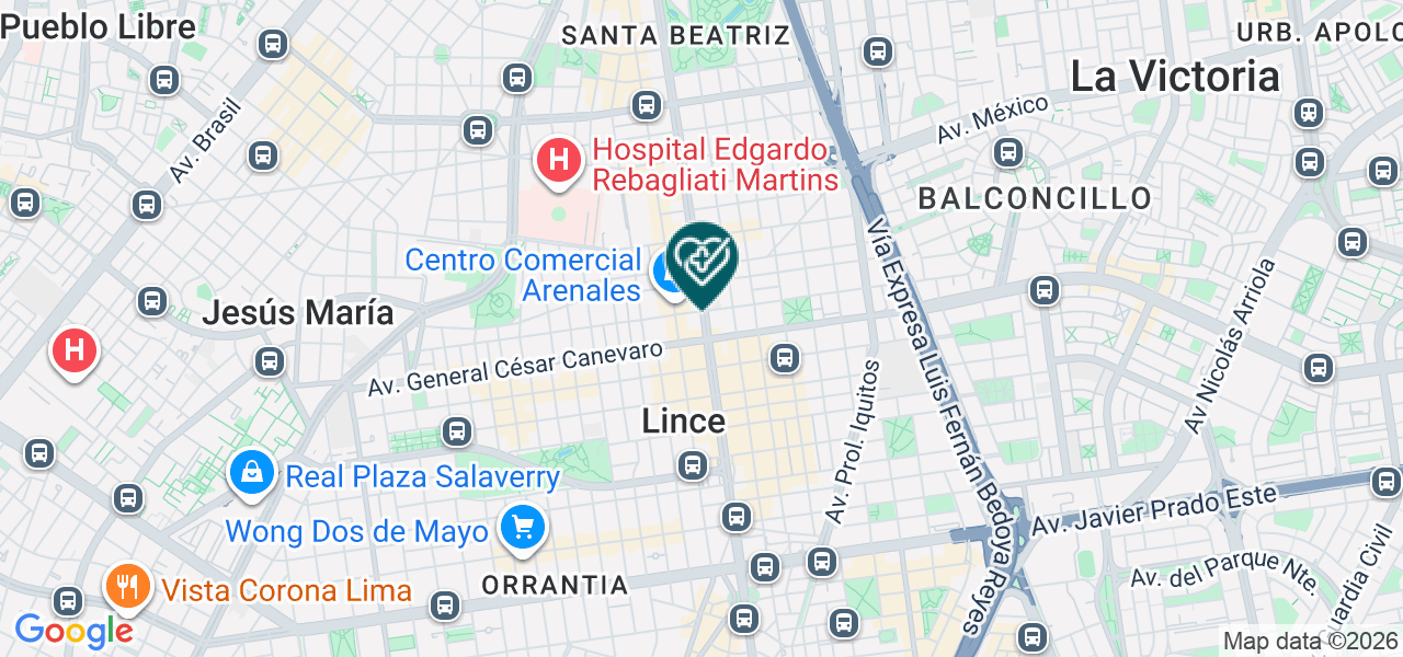 Mapa de Consultorio Medico Especializado Respira & Sonrie Salud