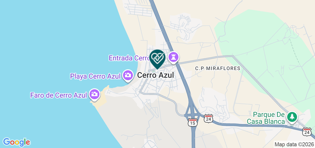Mapa de Centro Medico Cerro Azul