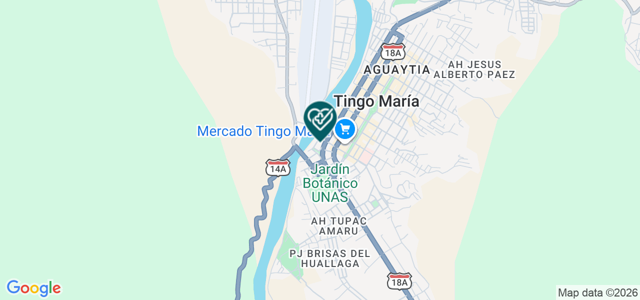 Mapa de Centro Medico Especializado Tingo Maria Medic SAC