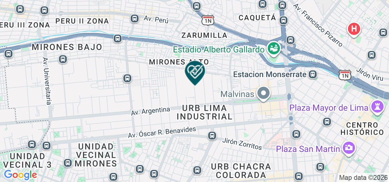 Mapa de Consultorios Psicologicos Metanoia