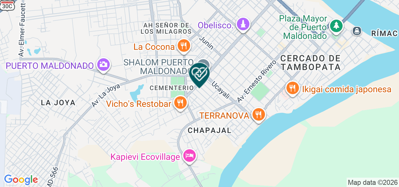 Mapa de Consultorio Medico Savia Viva