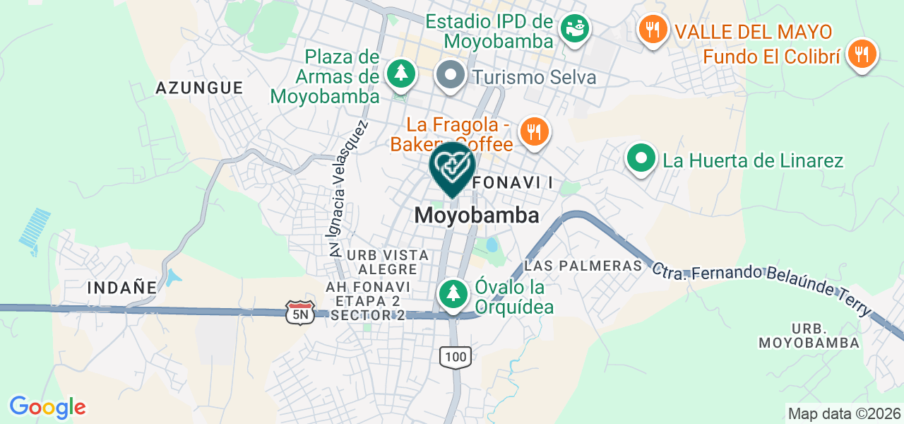Mapa de Centro Medico Virgen de la Puerta