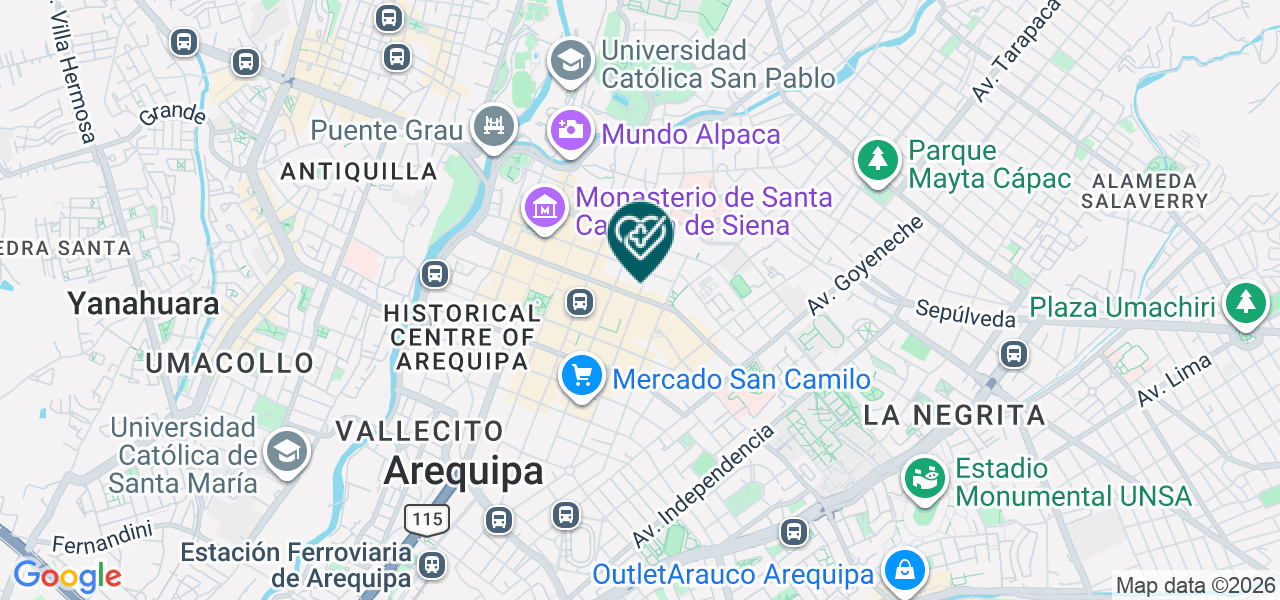 Mapa de Centro Optico D'genaro