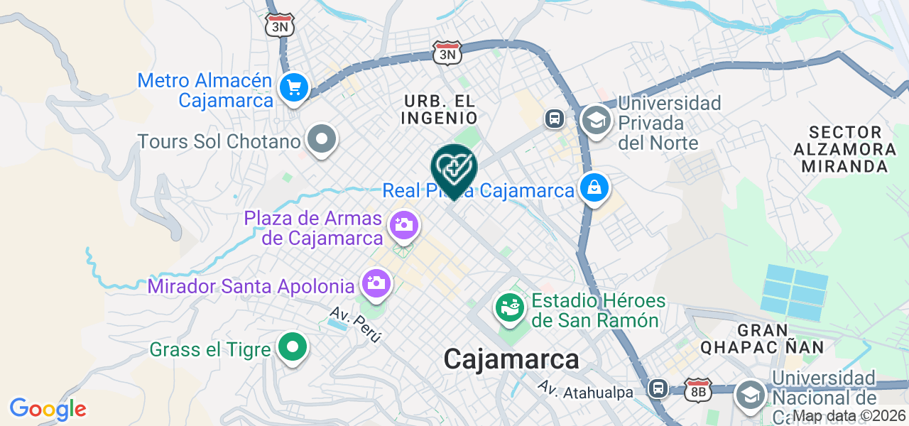 Mapa de Laboratorio Cardilab (toma de Muestra)