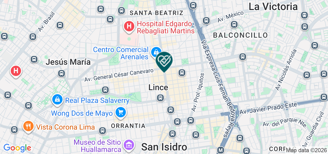 Mapa de Clinica Risso