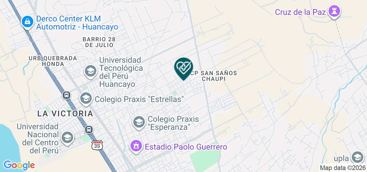 Mapa de Clinica Internacional San Rafael