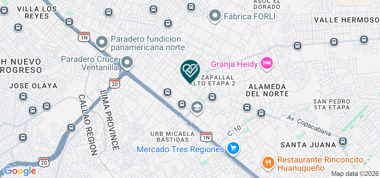 Mapa de Jacobodent