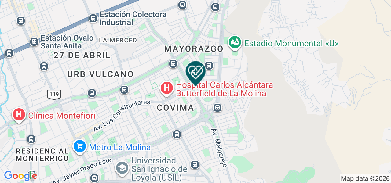 Mapa de Laboratorio Clinico Dr.jose Gregorio