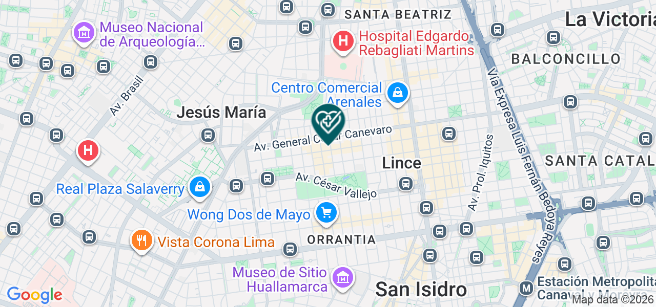 Mapa de Dental Office Dra. Shaaron Lopez