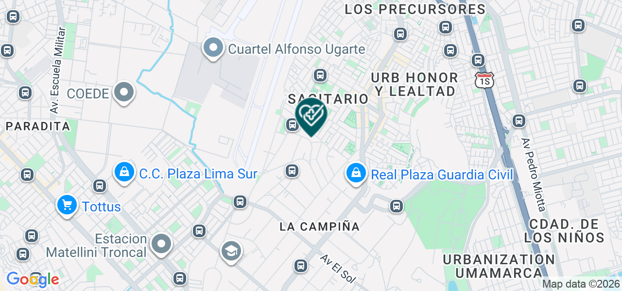 Mapa de Consultorio San Sebastian