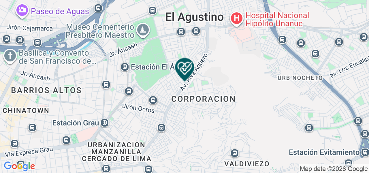 Mapa de Warmi - Consultorio de la Mujer