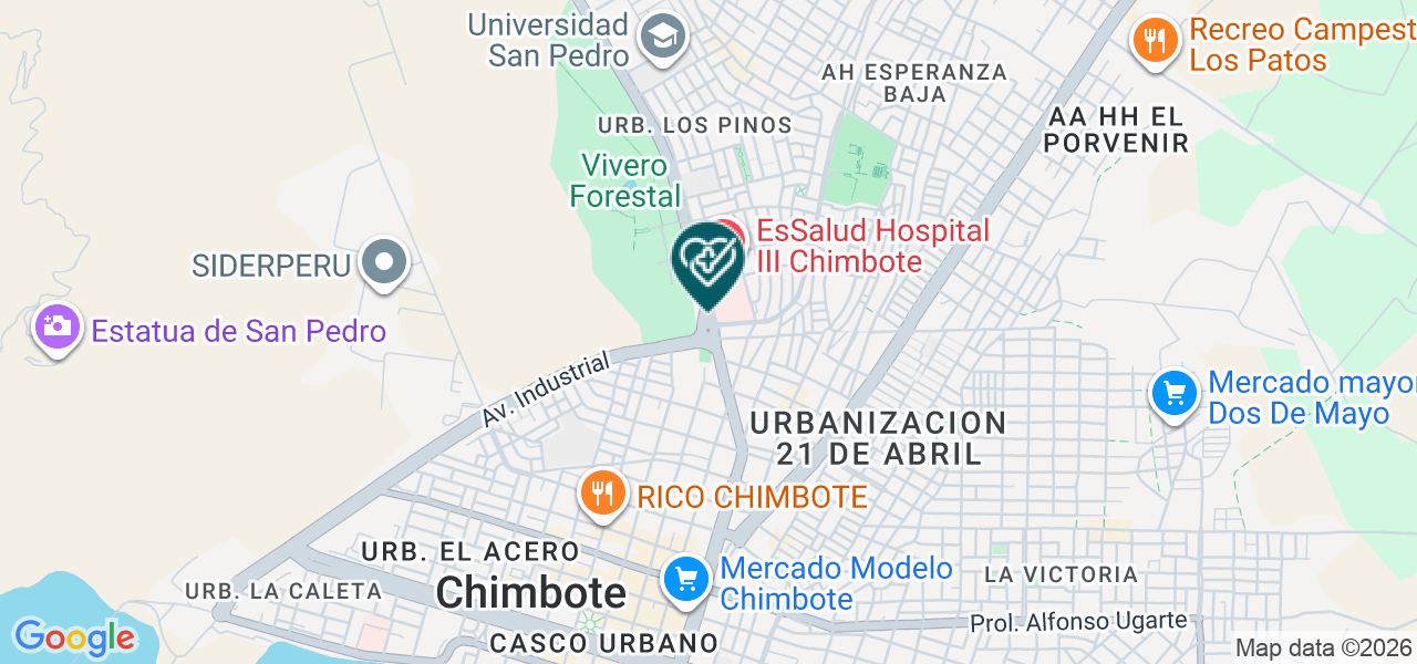 Mapa de Centro Terapeutico Casa de la Juventud