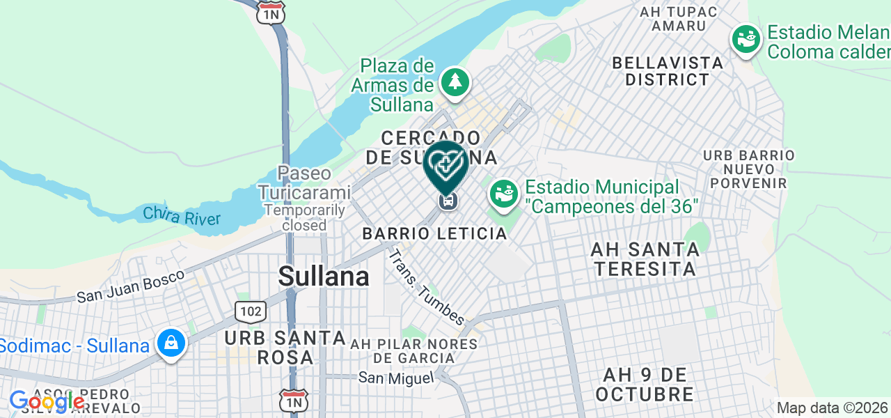 Mapa de Centro de Análisis Clínicos Centrolab