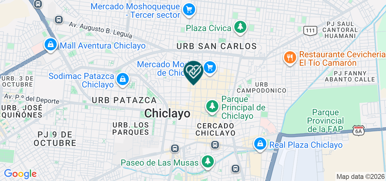 Mapa de Instituto Peruano de Paternidad Responsable - Inppares
