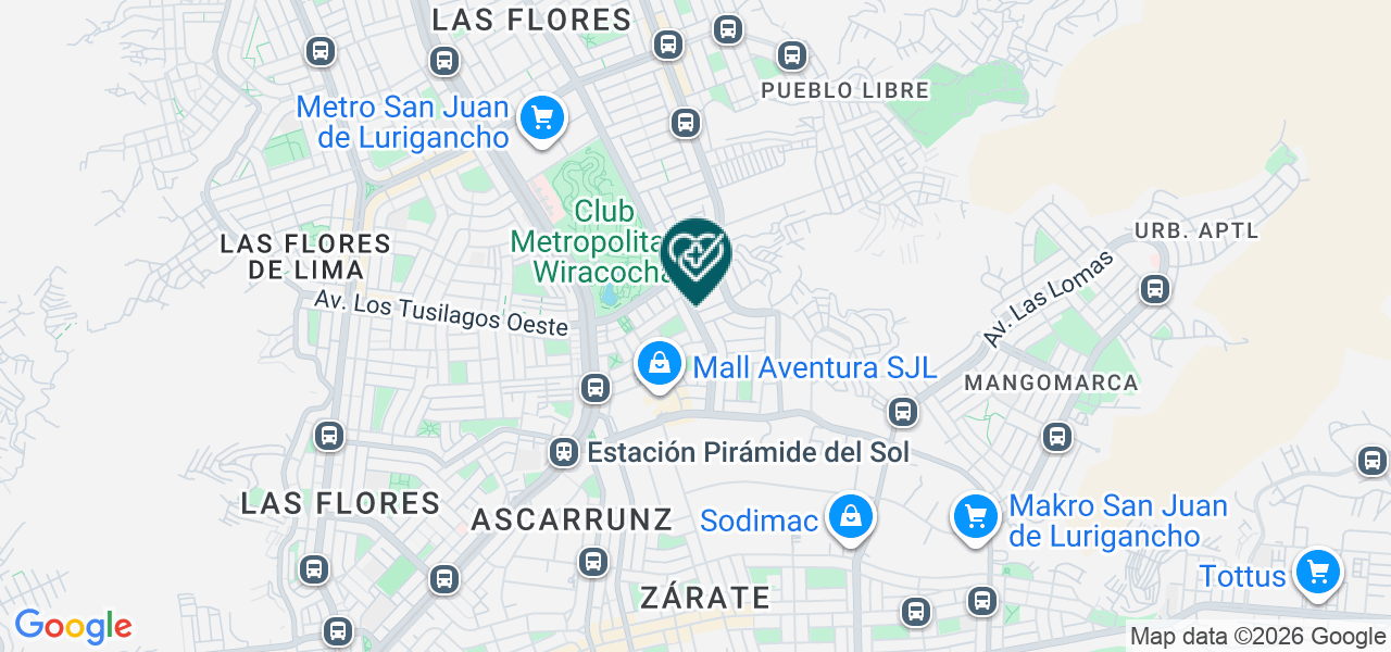Mapa de Servicios Medicos San Jose