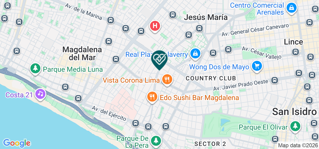 Mapa de Ocumedic Laser S.A.C.