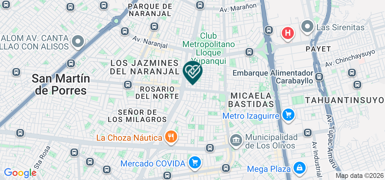 Mapa de Centro Odontologico Bio Estetic Dent