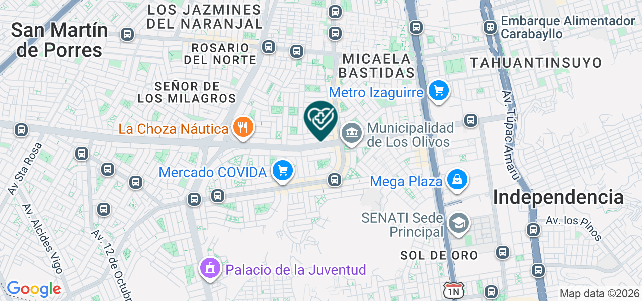 Mapa de Clinica Dental Vivadent S.A.C.