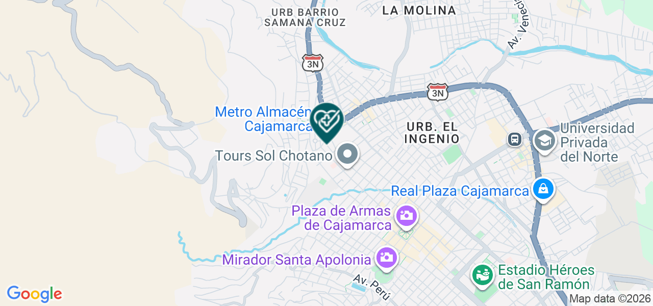 Mapa de Camacho Farías y Asociados SRL.