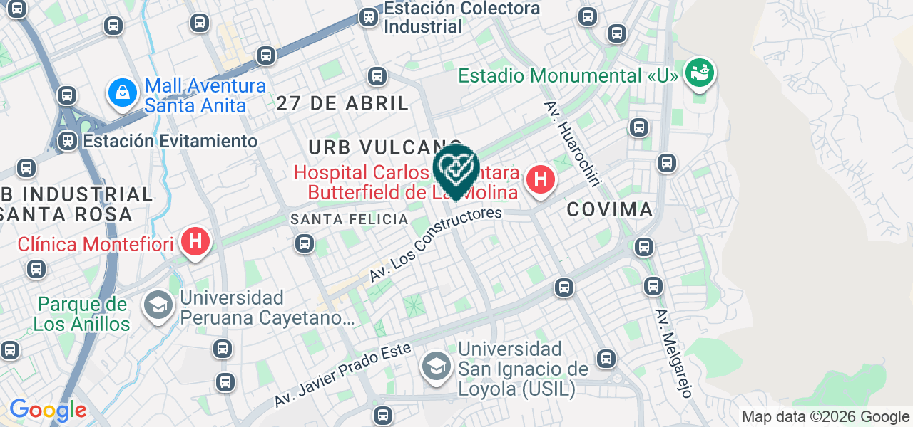 Mapa de Centro Especializado Obstetric Care