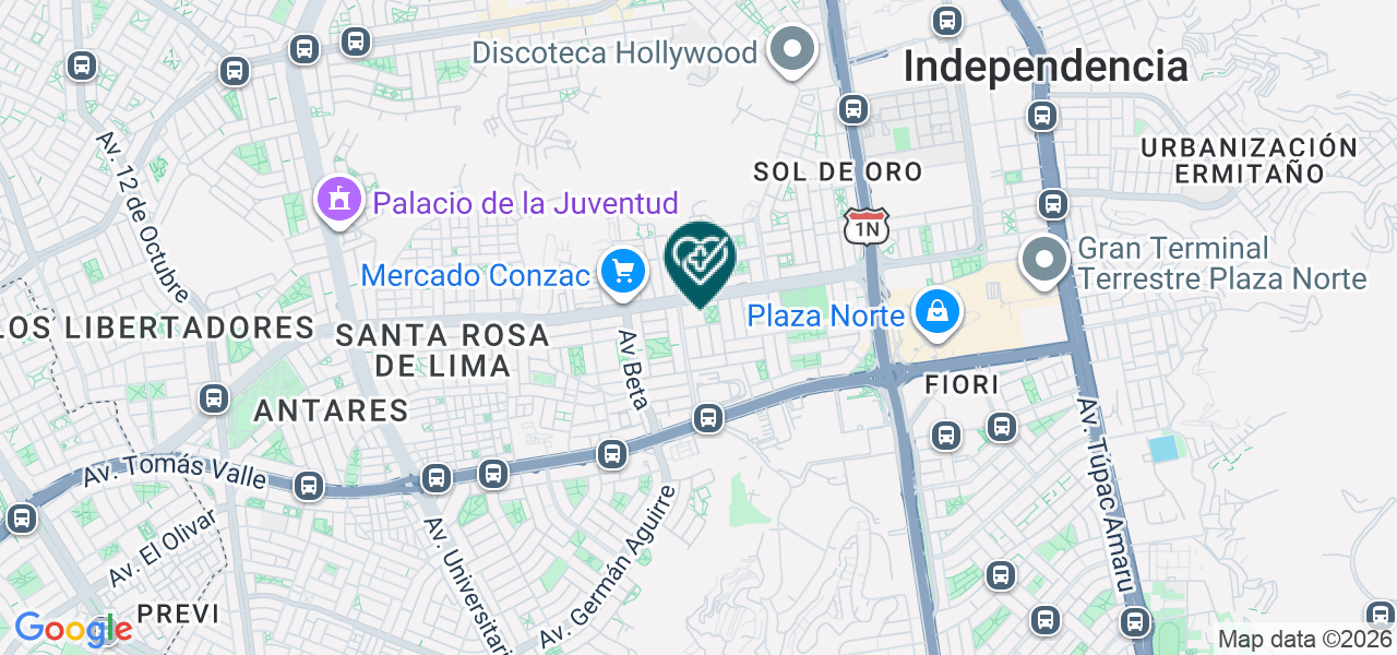 Mapa de Policlinico Parroquial Inmaculada Concepcion