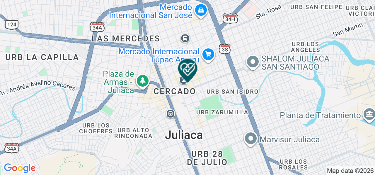 Mapa de Cimed Imagenologia Medica del Peru EIRL