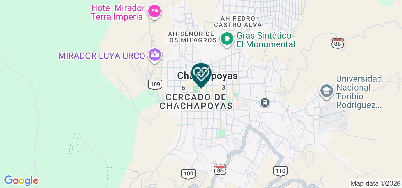 Mapa de Centro Medico Virgen del Carmen