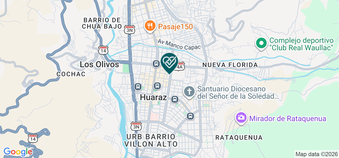 Mapa de Centro Medico Especializado Villa