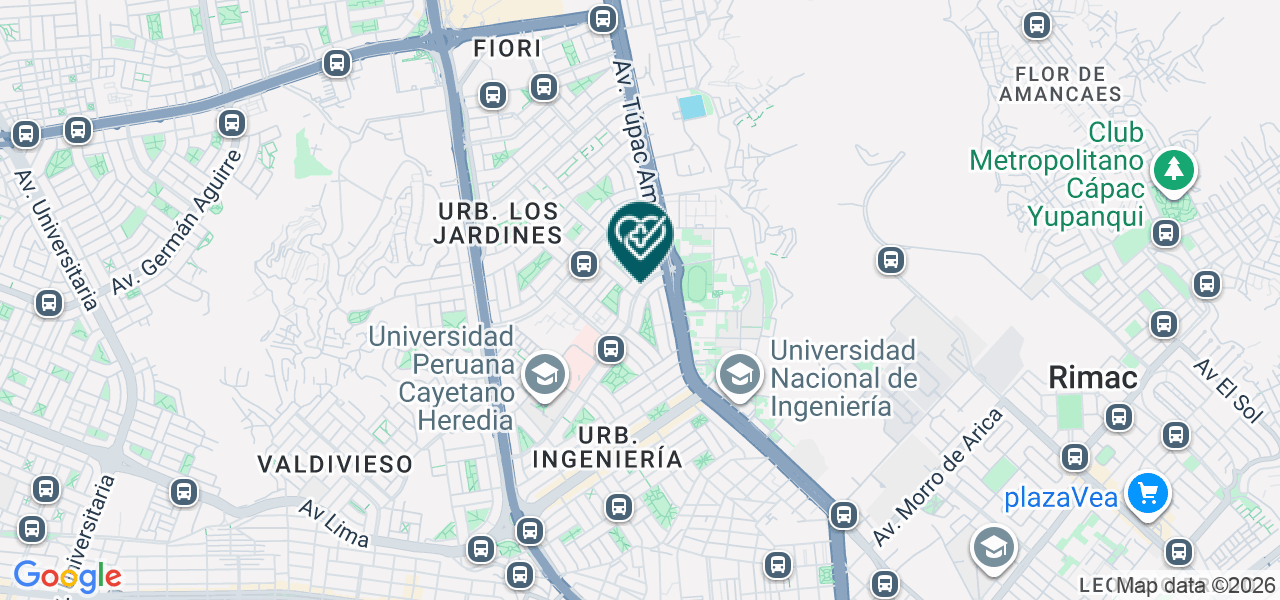 Mapa de Instituto Medico Geriatrico Sagrada Familia S.A.C.