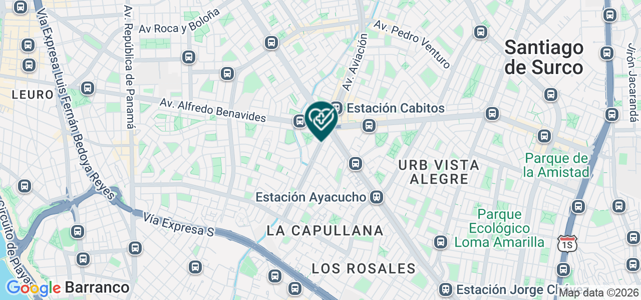 Mapa de Oftalmologica Santo Toribio