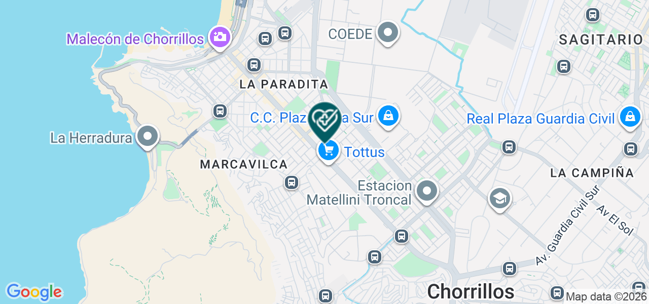 Mapa de Clinica Chorrillos