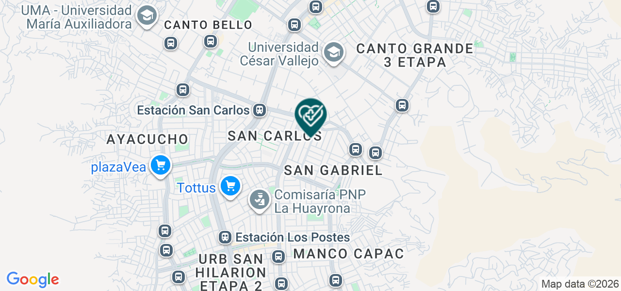 Mapa de Dental Happy Teeth