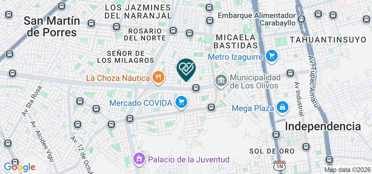 Mapa de Concebir los Olivos