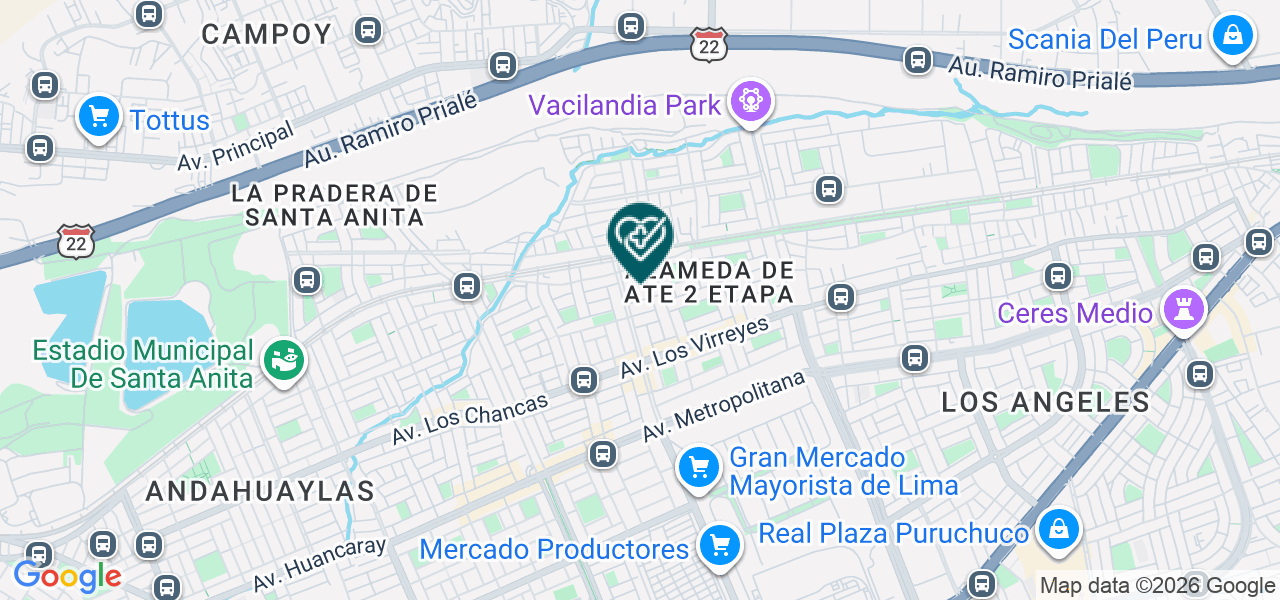 Mapa de Odontología Castillo