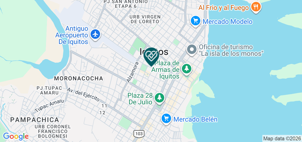 Mapa de Centro de Atención Medica Especializada Cardio Vida E.I.R.L