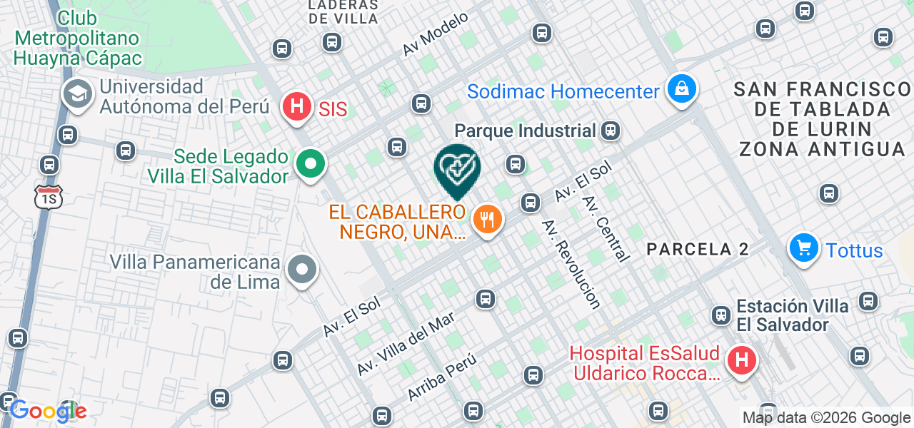 Mapa de Consultorio Médico Dr. Emerson Andía