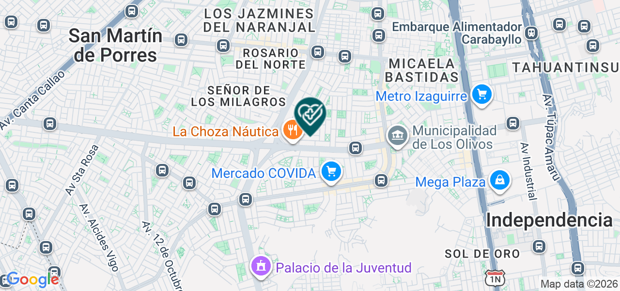 Mapa de Concebir los Olivos