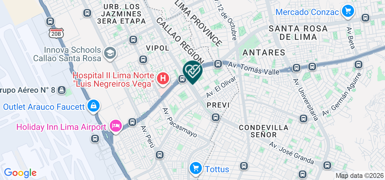 Mapa de Consultorio Dental Dentibella