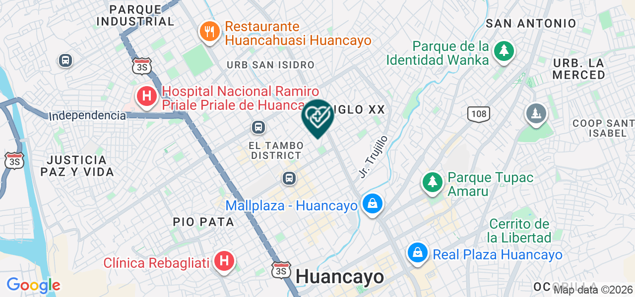 Mapa de Sthetica Dental Odontomarkc