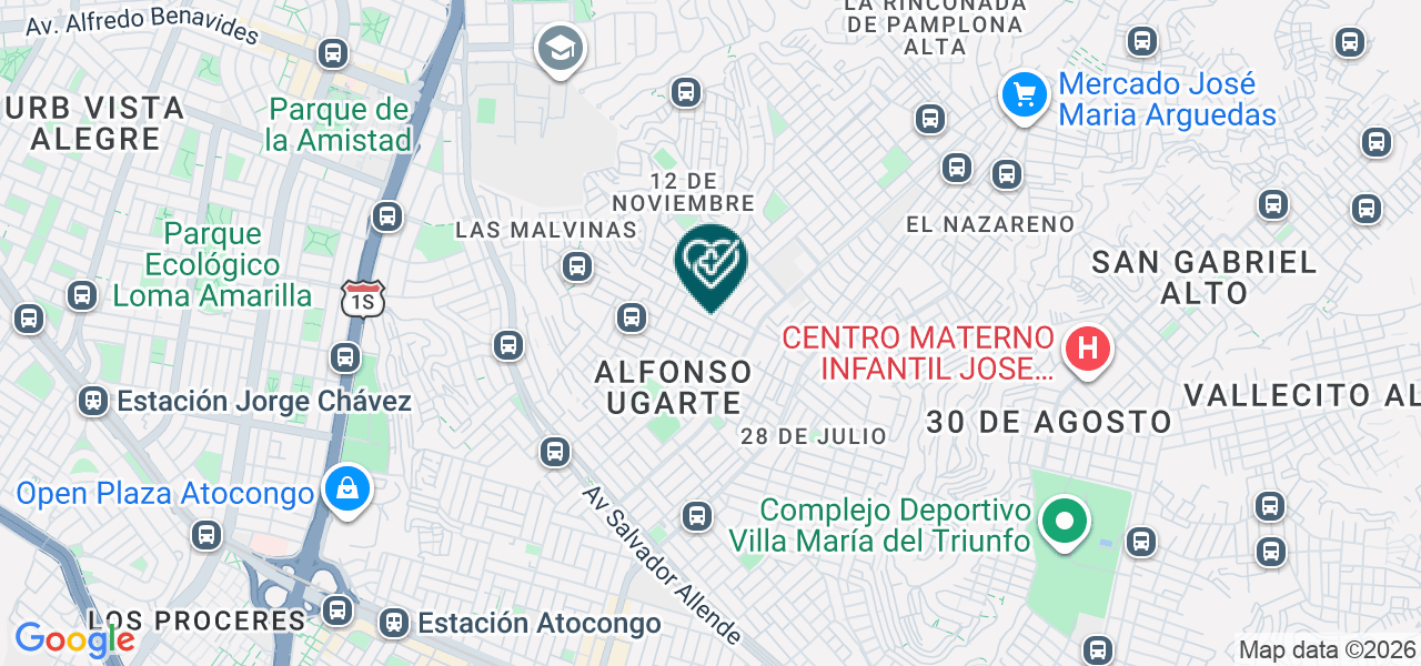 Mapa de Policlinico Social Padre Francisco del Castillo