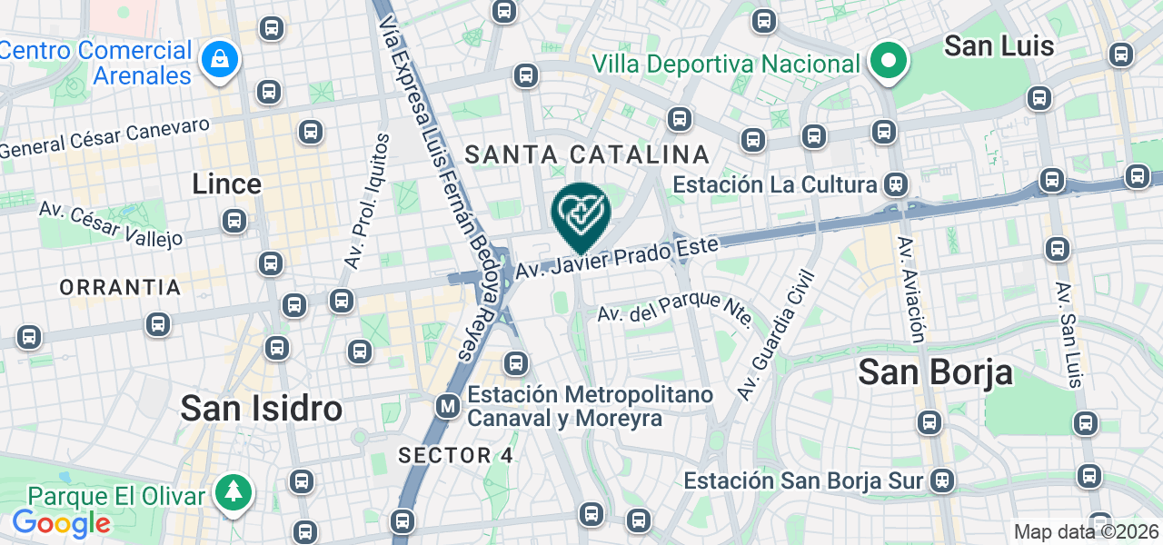 Mapa de Ipor: Instituto Peruano de Oncologia & Radioterapia