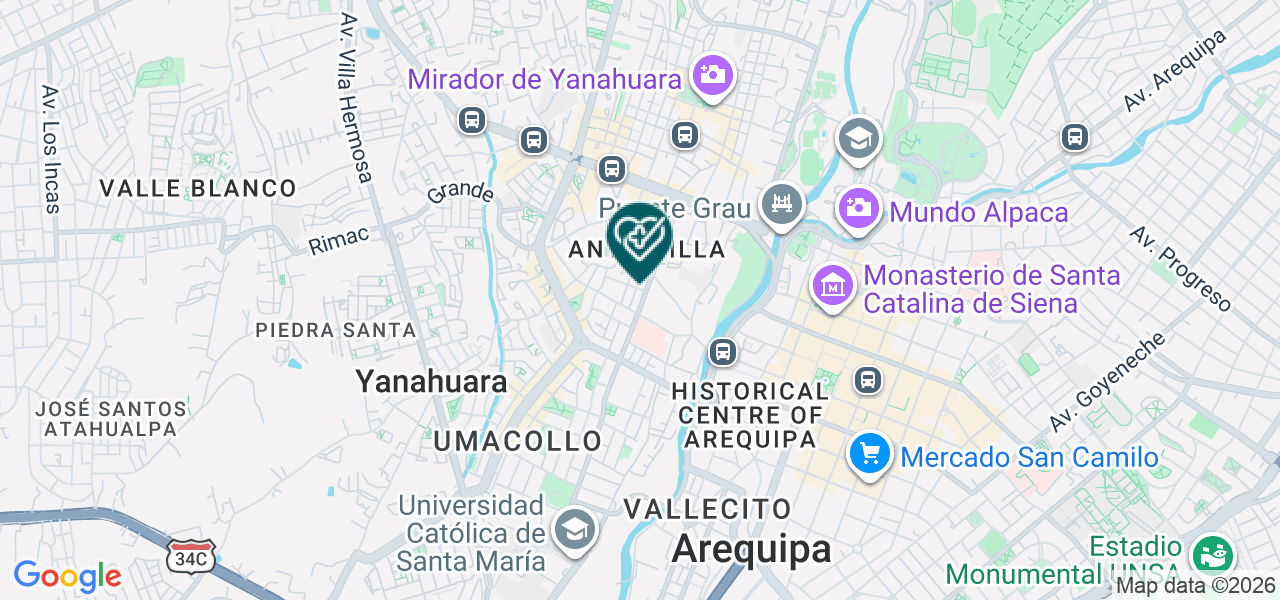 Mapa de Servicio de Diagnostico por Imagenes
