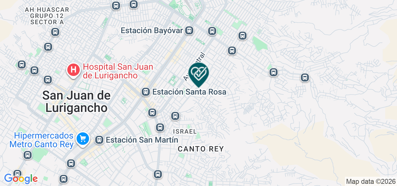 Mapa de Centro Medico Señor de los Milagros