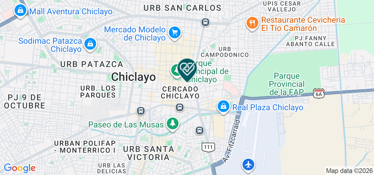 Mapa de Clinica Especializada Imagen Dental S.R.L.
