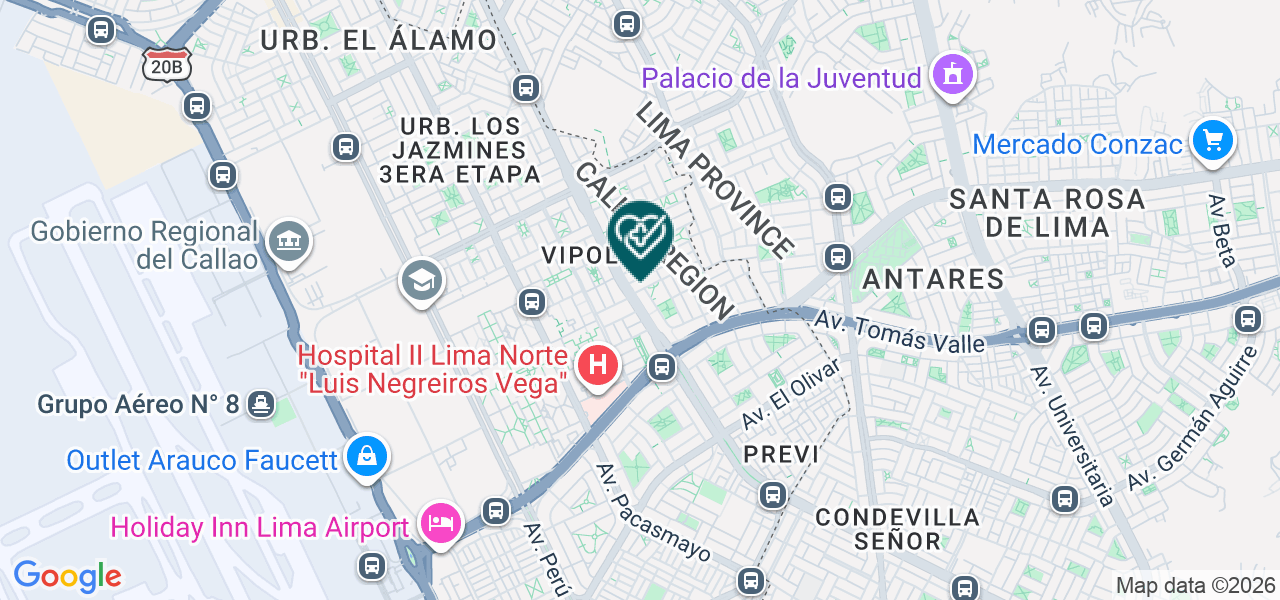 Mapa de Consultorios Salud Integral