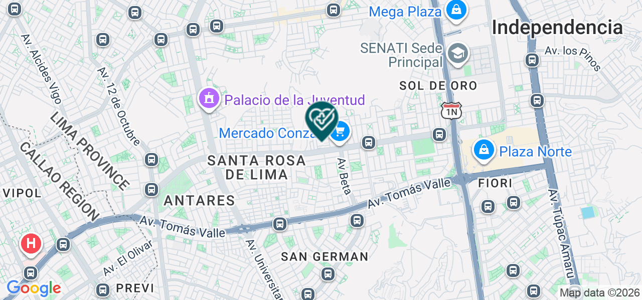 Mapa de Pragnia Clinica Dental