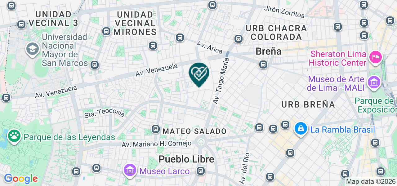 Mapa de Centro Nefrologico Tingo Maria S.A.C.